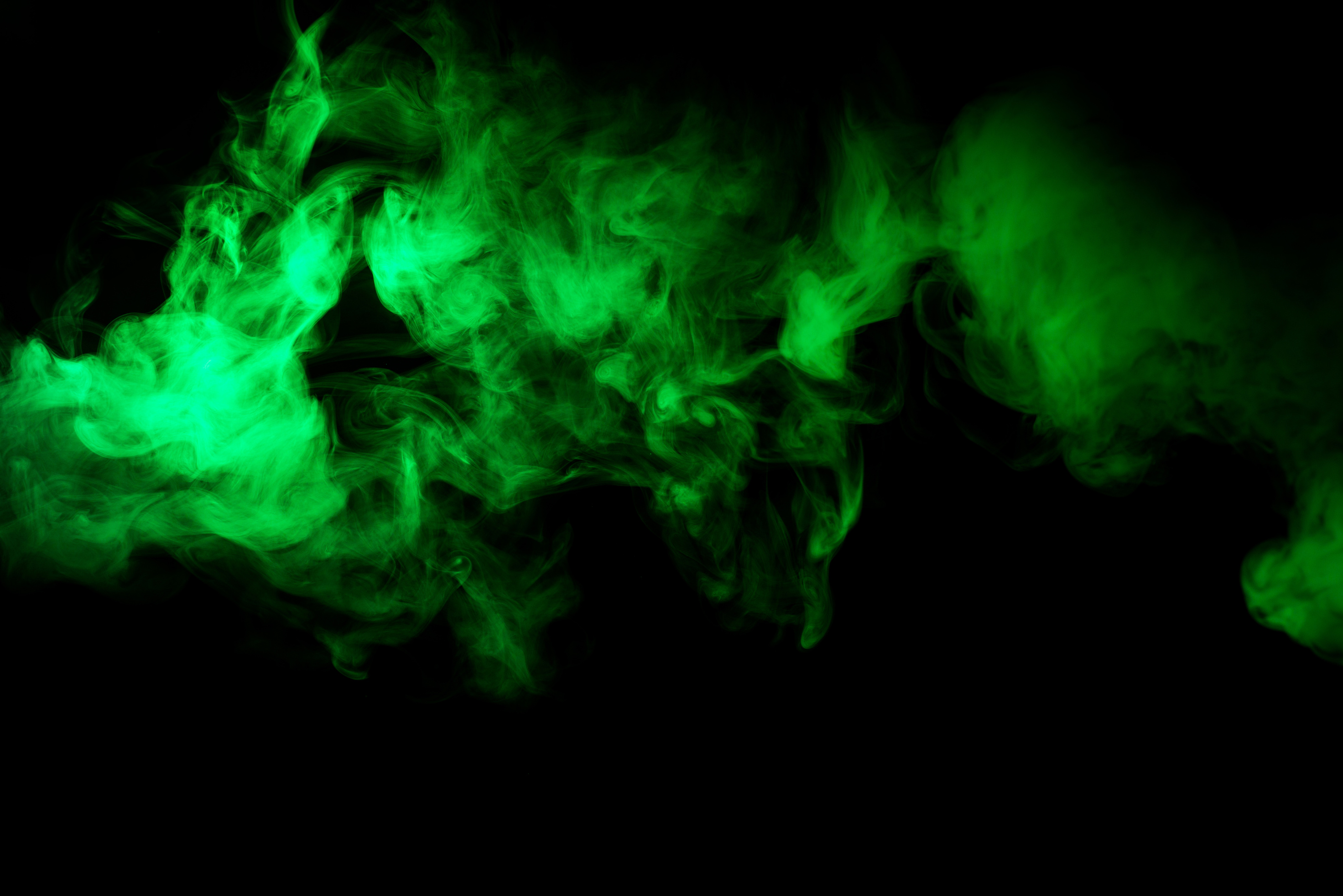 green smoke shapes
